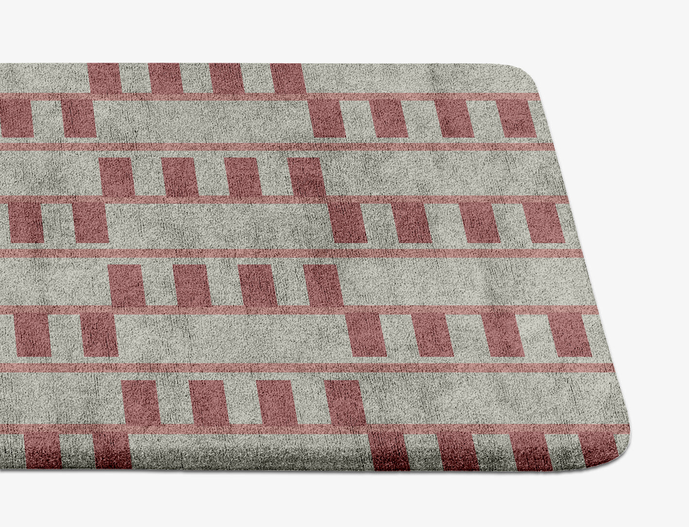 Klaue Geometric Runner Hand Tufted Bamboo Silk Custom Rug by Rug Artisan