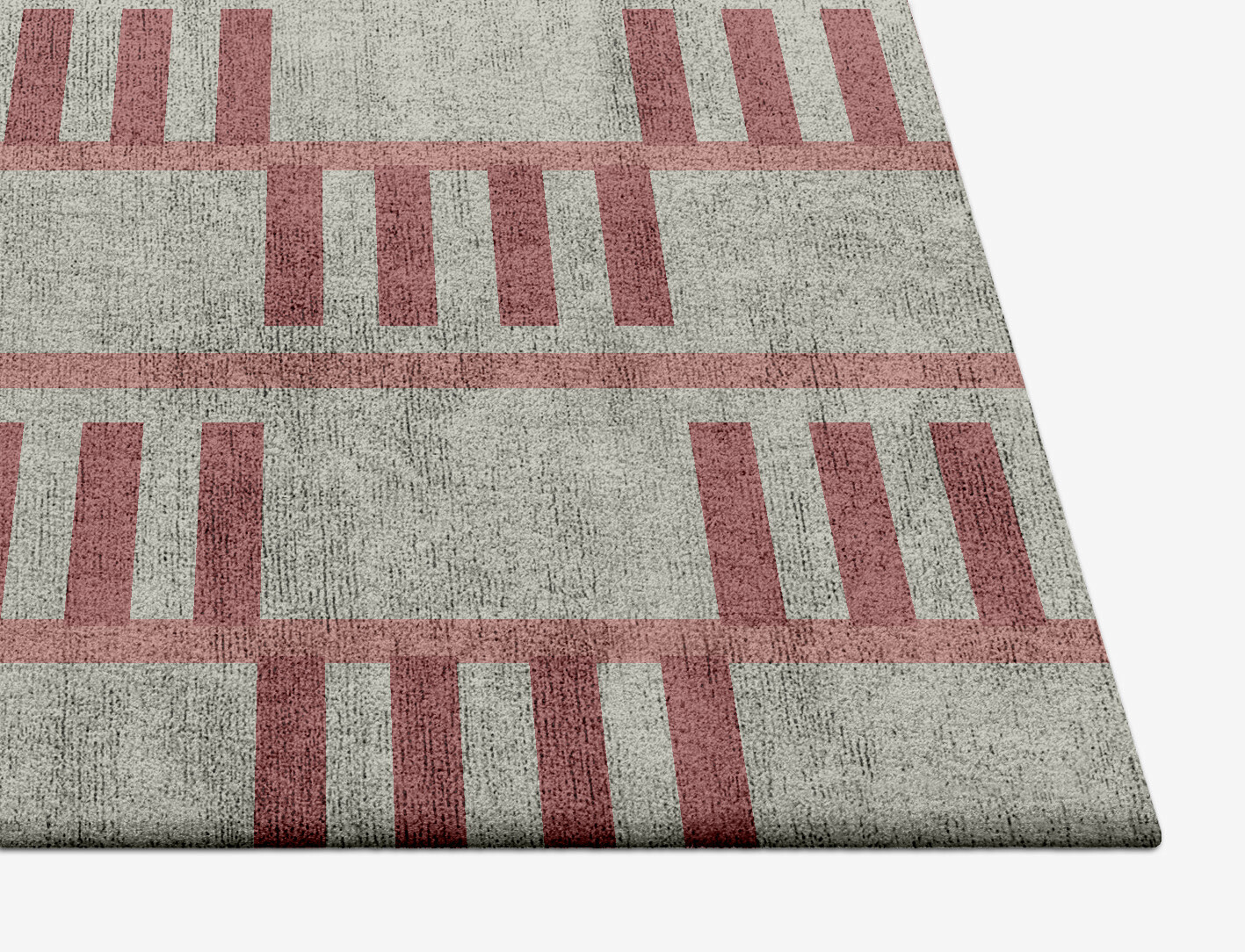 Klaue Geometric Square Hand Tufted Bamboo Silk Custom Rug by Rug Artisan