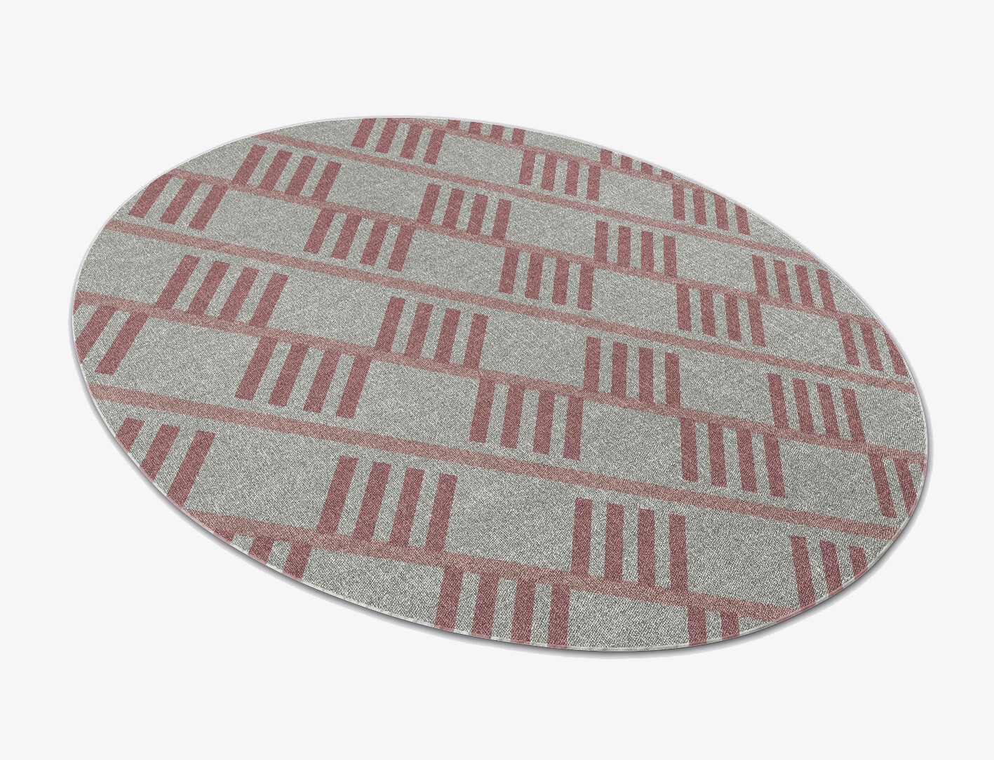 Klaue Geometric Oval Outdoor Recycled Yarn Custom Rug by Rug Artisan