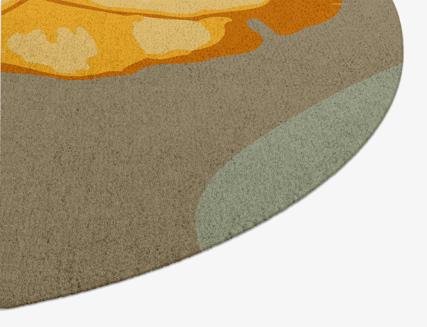 Krysanthe Floral Oval Hand Knotted Tibetan Wool Custom Rug by Rug Artisan