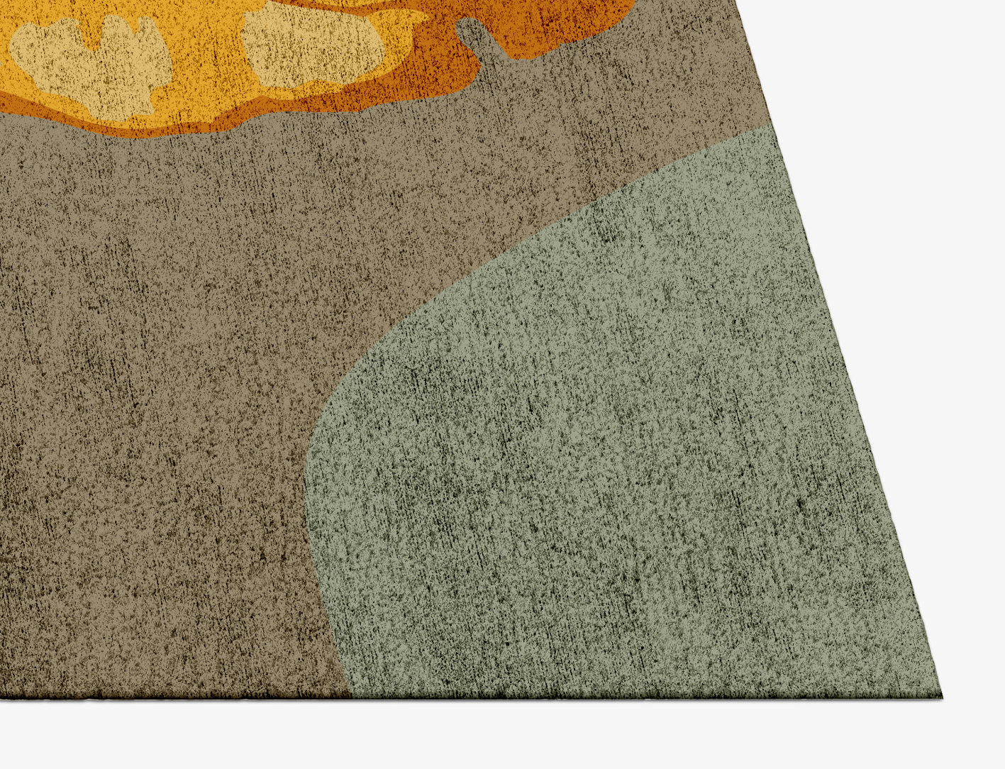 Krysanthe Floral Rectangle Hand Knotted Bamboo Silk Custom Rug by Rug Artisan