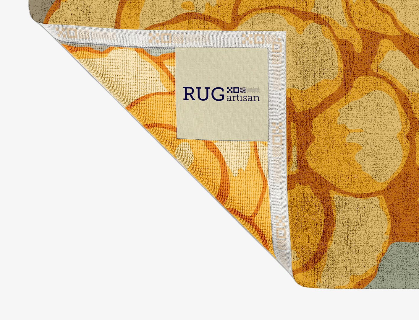 Krysanthe Floral Rectangle Hand Knotted Bamboo Silk Custom Rug by Rug Artisan