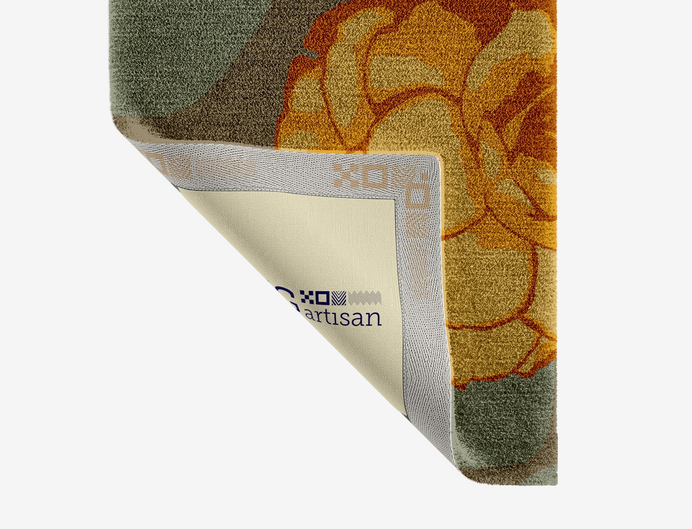 Krysanthe Floral Runner Hand Knotted Tibetan Wool Custom Rug by Rug Artisan