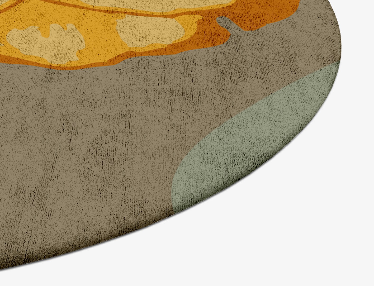 Krysanthe Floral Oval Hand Tufted Bamboo Silk Custom Rug by Rug Artisan