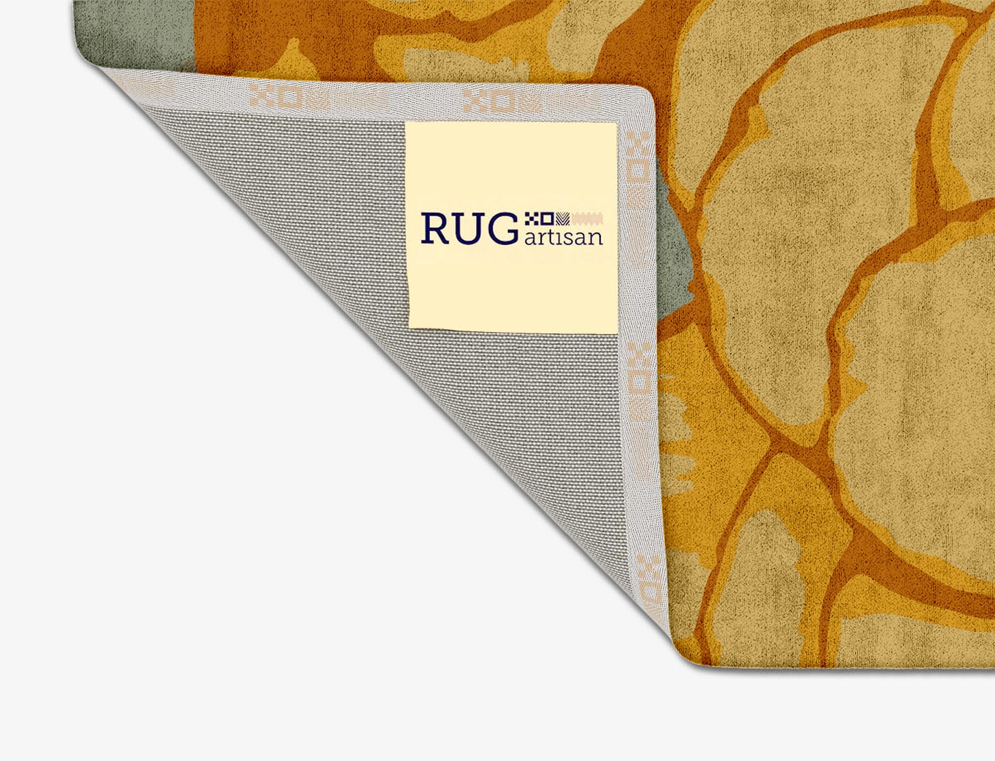 Krysanthe Floral Square Hand Tufted Bamboo Silk Custom Rug by Rug Artisan