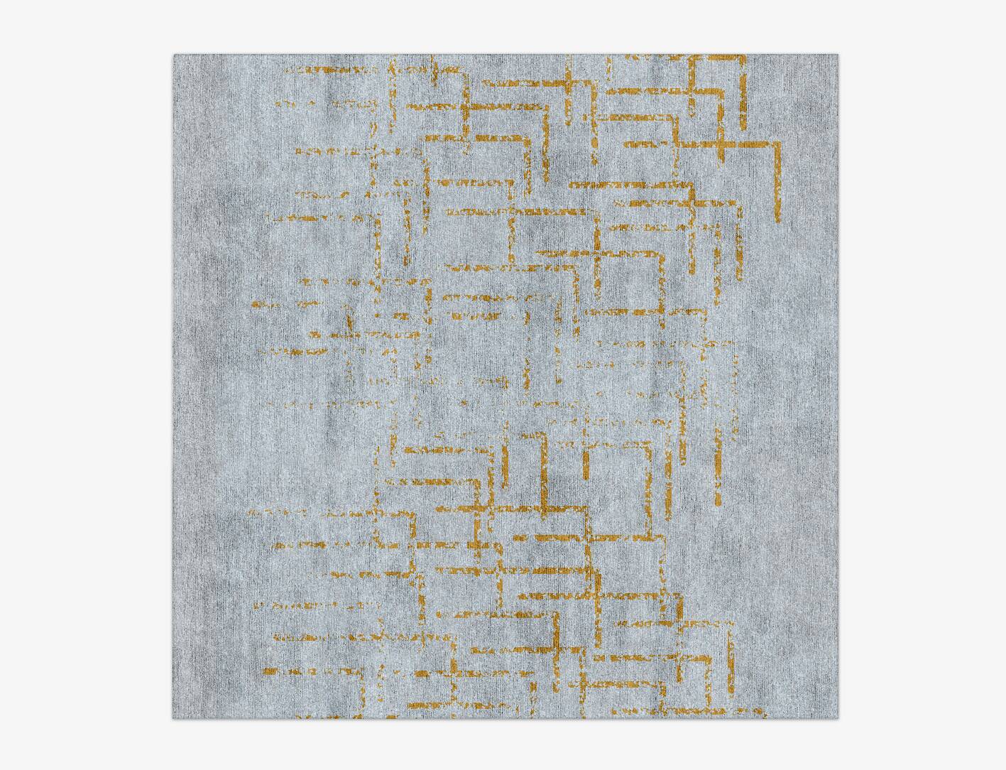 Kula  Square Hand Knotted Bamboo Silk Custom Rug by Rug Artisan