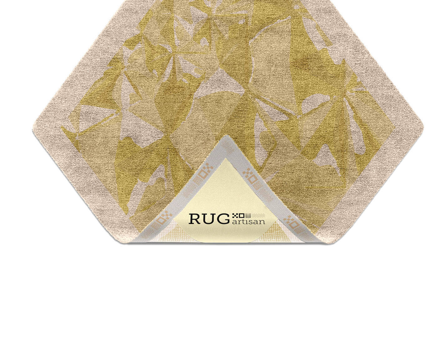 Kusudama Origami Diamond Hand Knotted Bamboo Silk Custom Rug by Rug Artisan