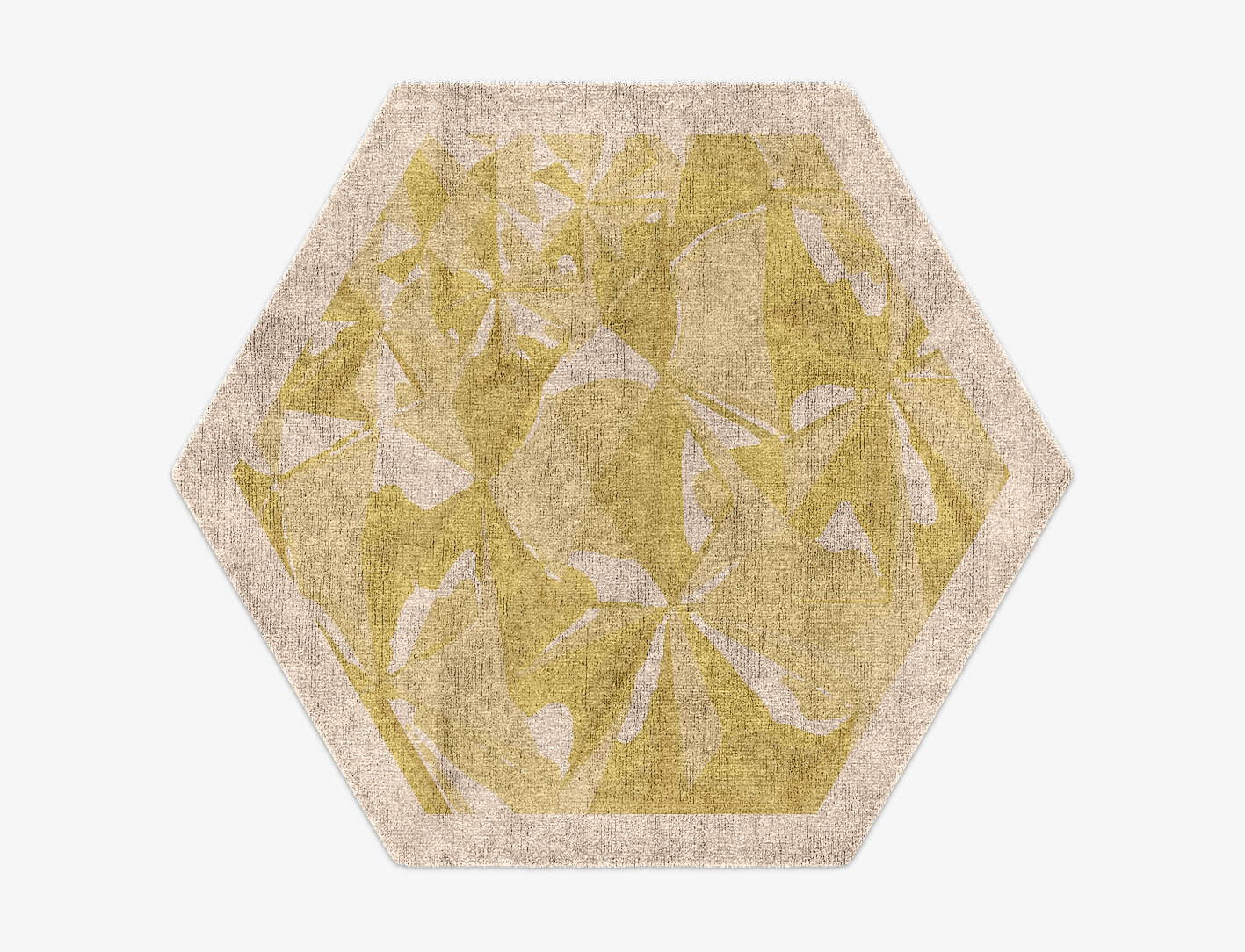 Kusudama Origami Hexagon Hand Knotted Bamboo Silk Custom Rug by Rug Artisan