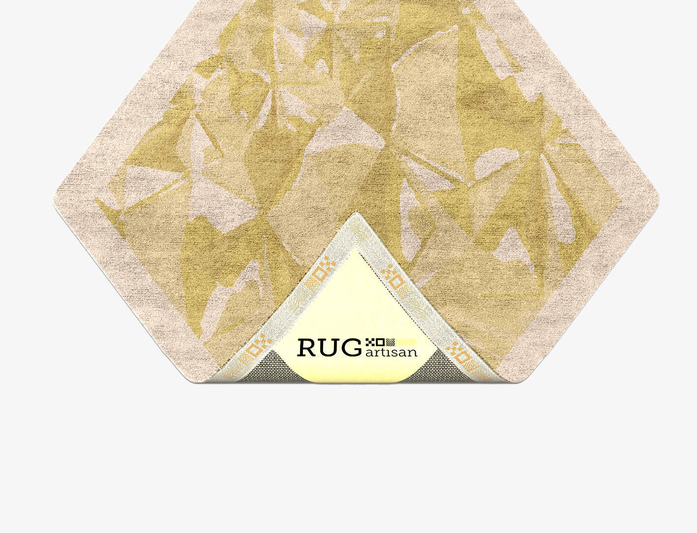 Kusudama Origami Diamond Hand Tufted Bamboo Silk Custom Rug by Rug Artisan