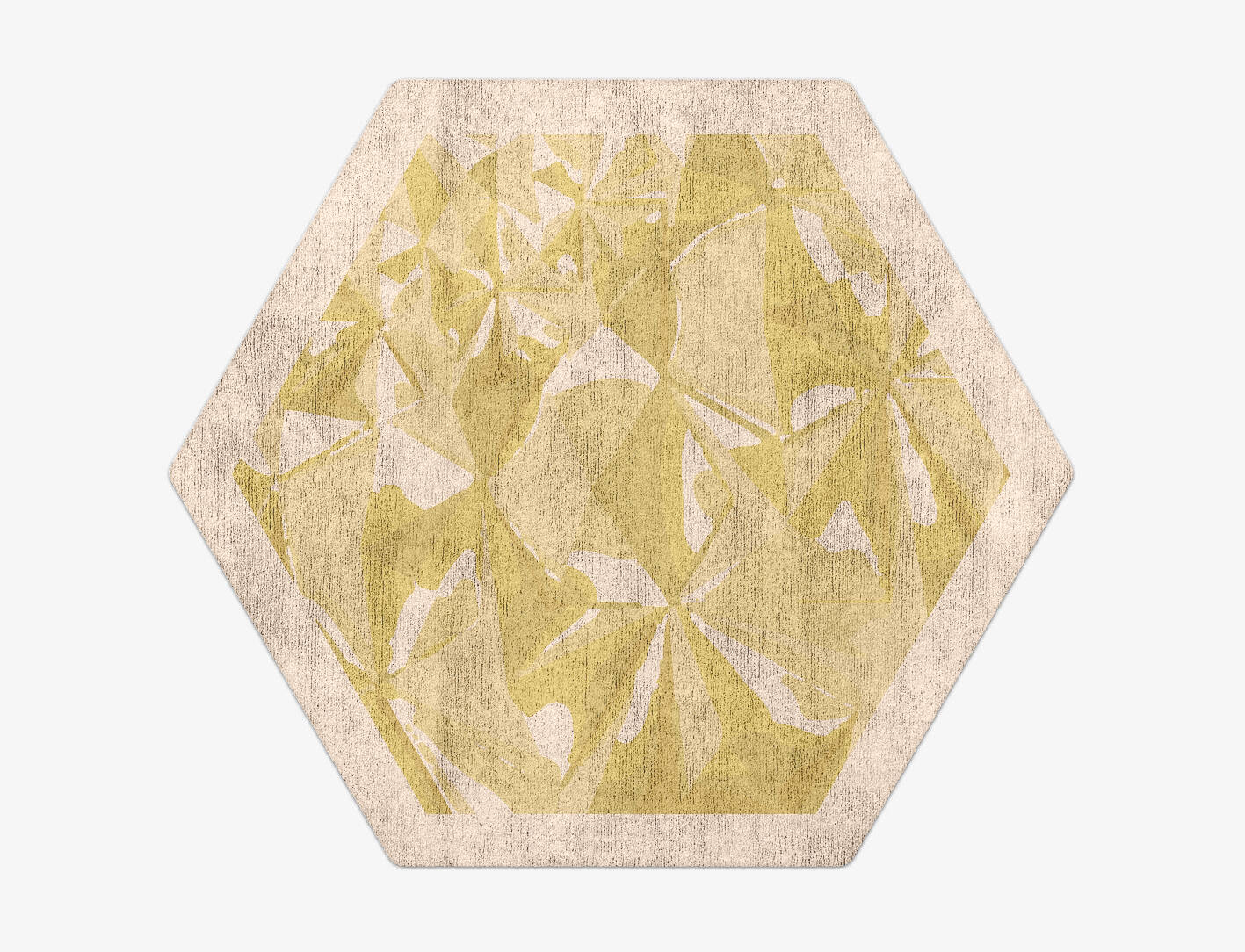 Kusudama Origami Hexagon Hand Tufted Bamboo Silk Custom Rug by Rug Artisan