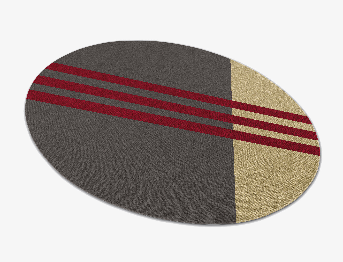 Kvell Geometric Oval Flatweave New Zealand Wool Custom Rug by Rug Artisan