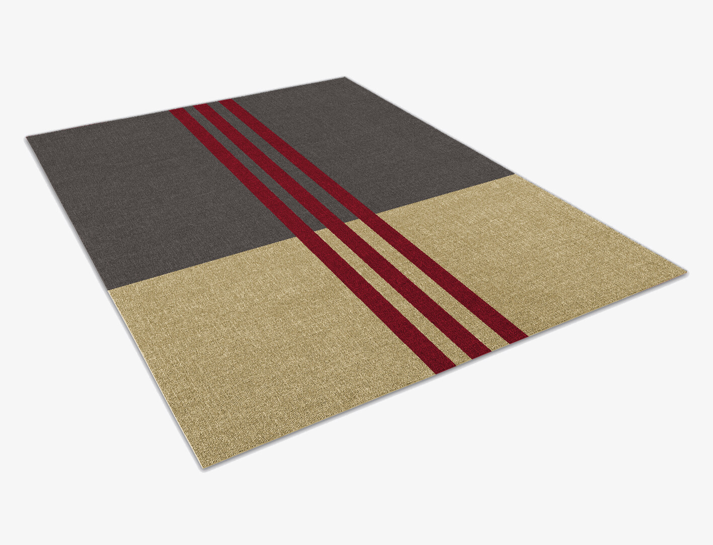 Kvell Geometric Rectangle Flatweave New Zealand Wool Custom Rug by Rug Artisan