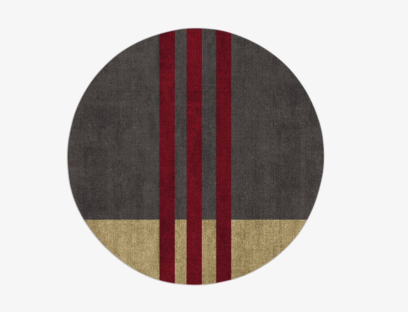 Kvell Geometric Round Flatweave Bamboo Silk Custom Rug by Rug Artisan