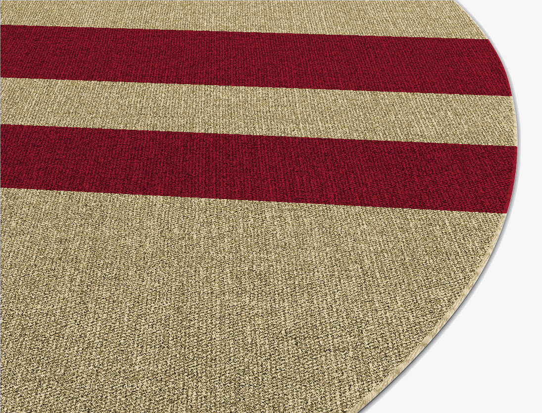 Kvell Geometric Round Flatweave New Zealand Wool Custom Rug by Rug Artisan