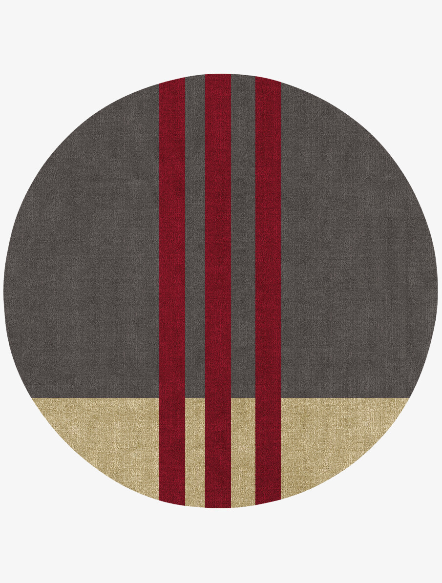 Kvell Geometric Round Flatweave New Zealand Wool Custom Rug by Rug Artisan