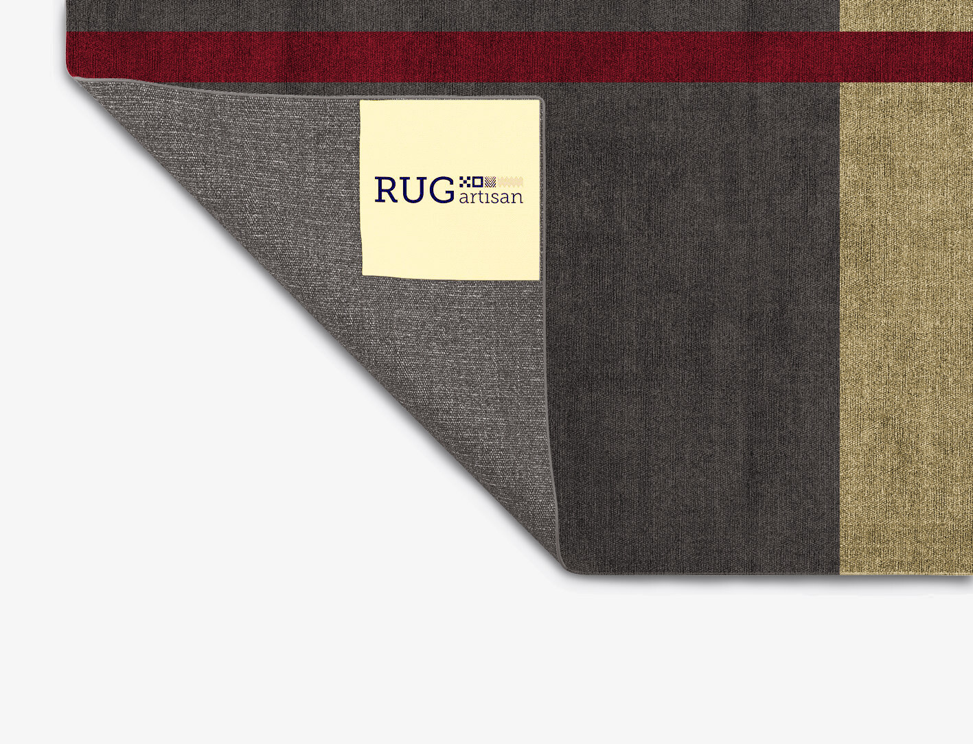 Kvell Geometric Square Flatweave Bamboo Silk Custom Rug by Rug Artisan