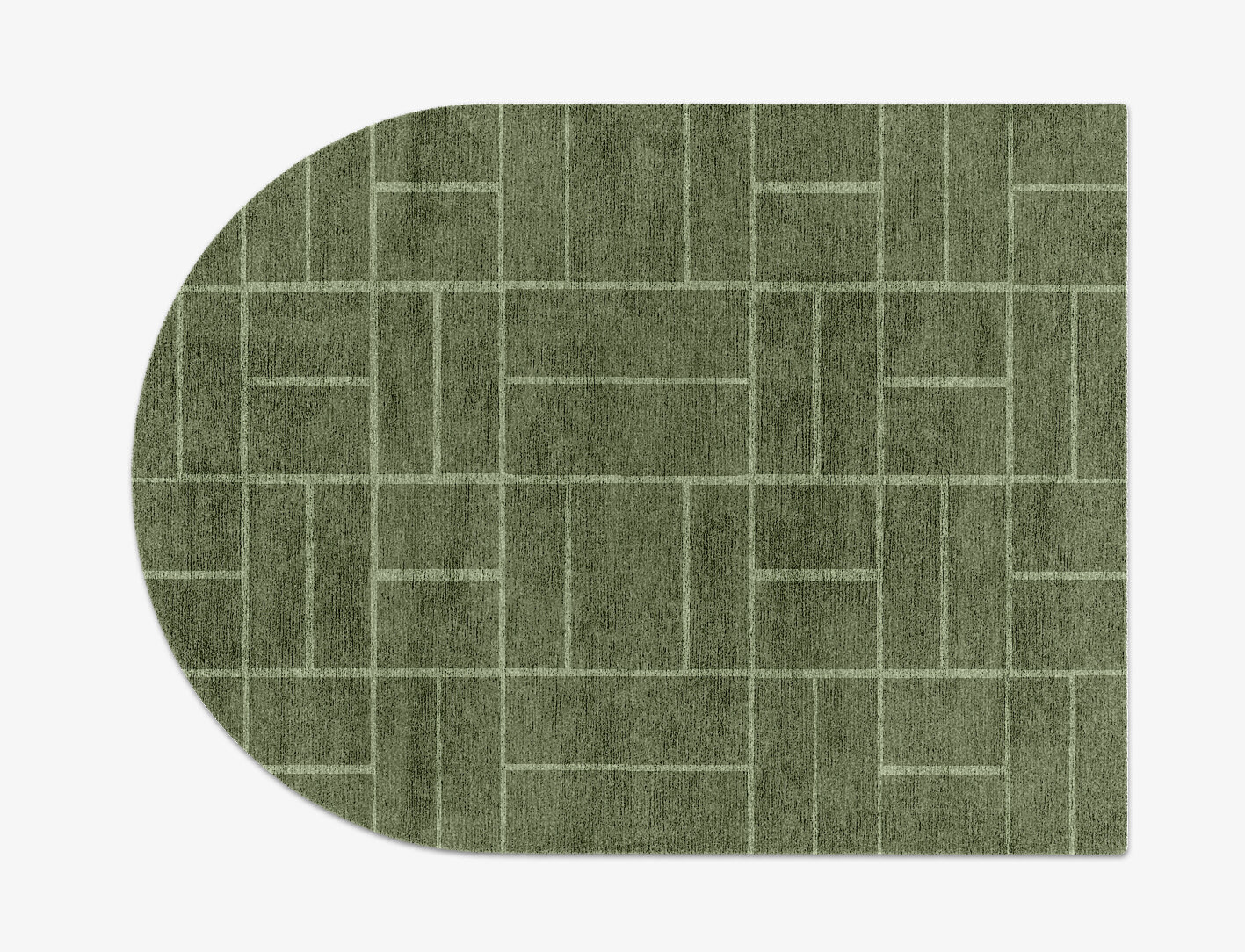Kyle Geometric Arch Hand Knotted Bamboo Silk Custom Rug by Rug Artisan