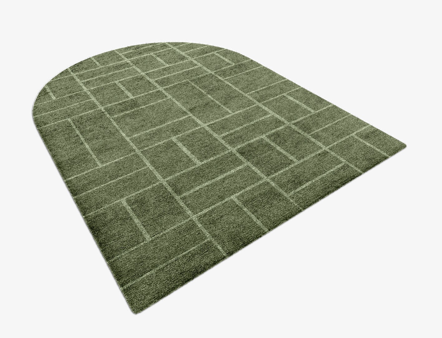 Kyle Geometric Arch Hand Knotted Bamboo Silk Custom Rug by Rug Artisan