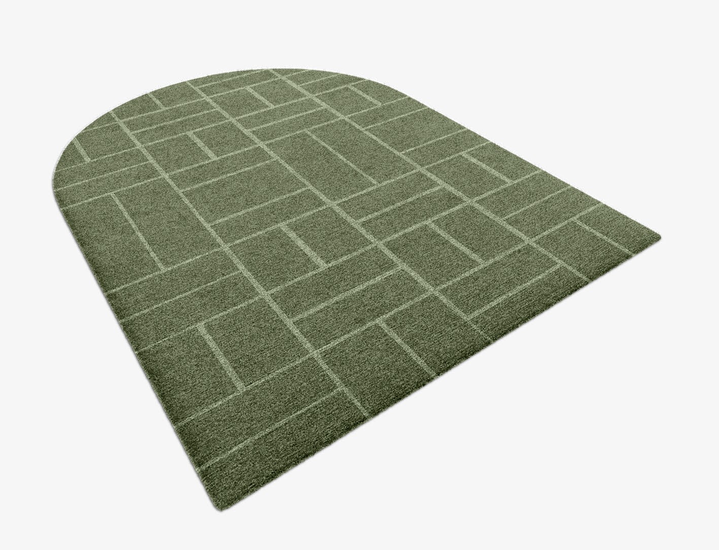 Kyle Geometric Arch Hand Knotted Tibetan Wool Custom Rug by Rug Artisan