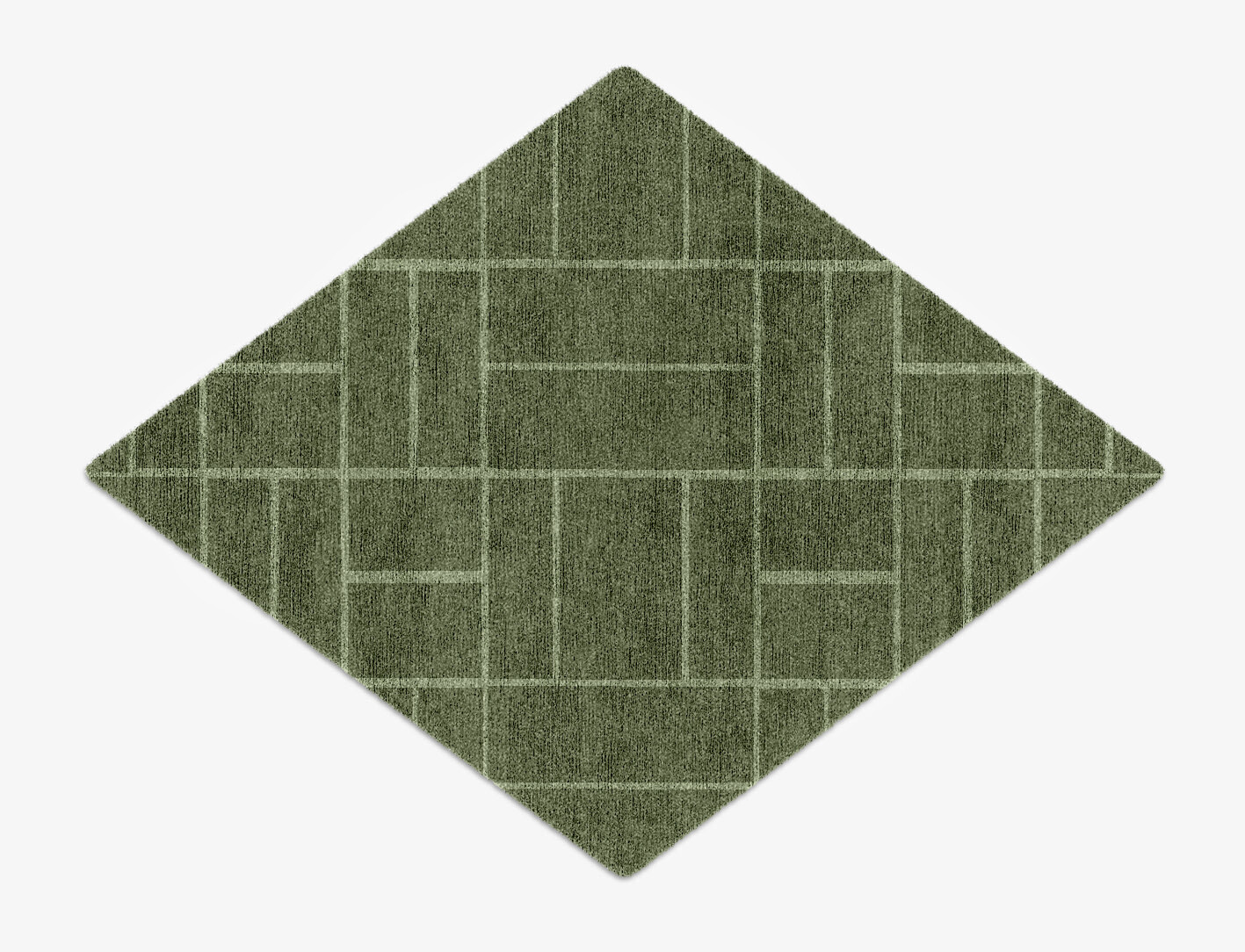 Kyle Geometric Diamond Hand Knotted Bamboo Silk Custom Rug by Rug Artisan
