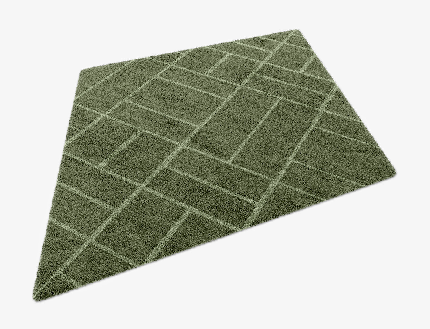 Kyle Geometric Diamond Hand Knotted Bamboo Silk Custom Rug by Rug Artisan