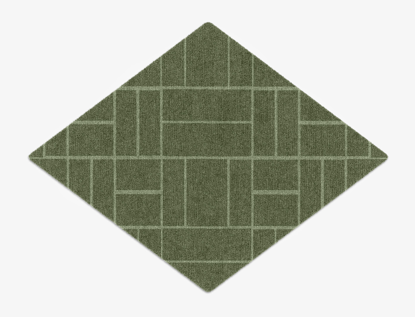 Kyle Geometric Diamond Hand Knotted Tibetan Wool Custom Rug by Rug Artisan