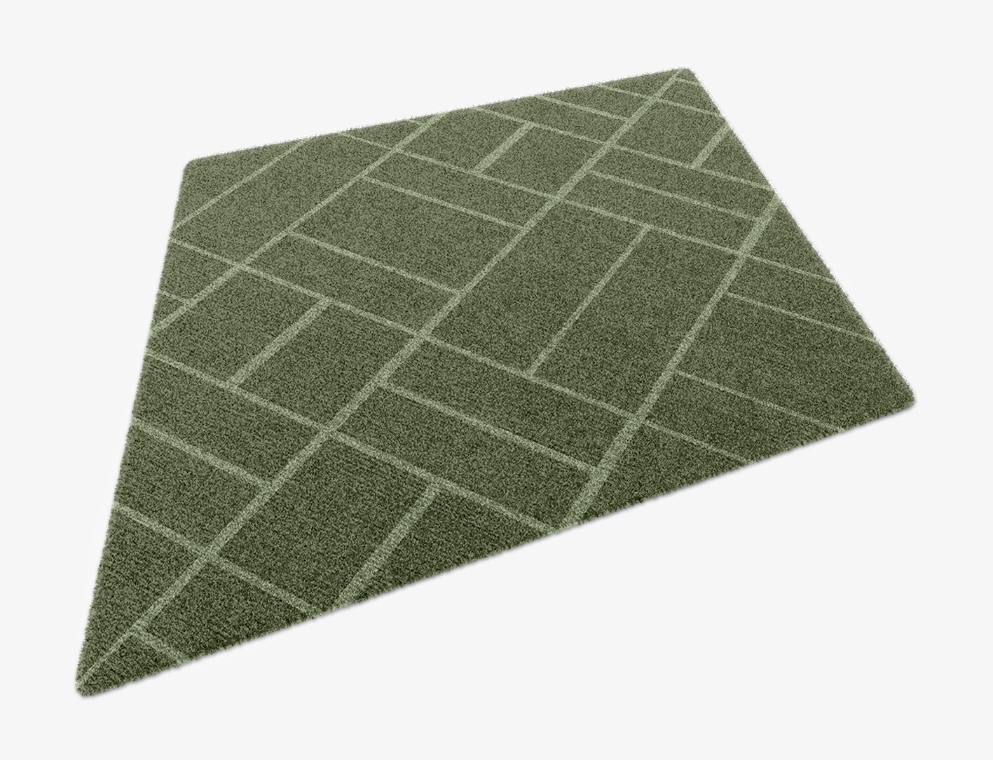 Kyle Geometric Diamond Hand Knotted Tibetan Wool Custom Rug by Rug Artisan