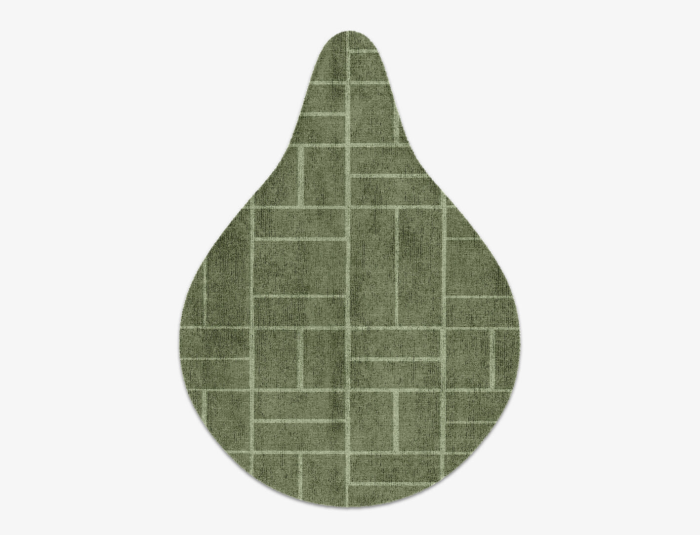 Kyle Geometric Drop Hand Knotted Bamboo Silk Custom Rug by Rug Artisan