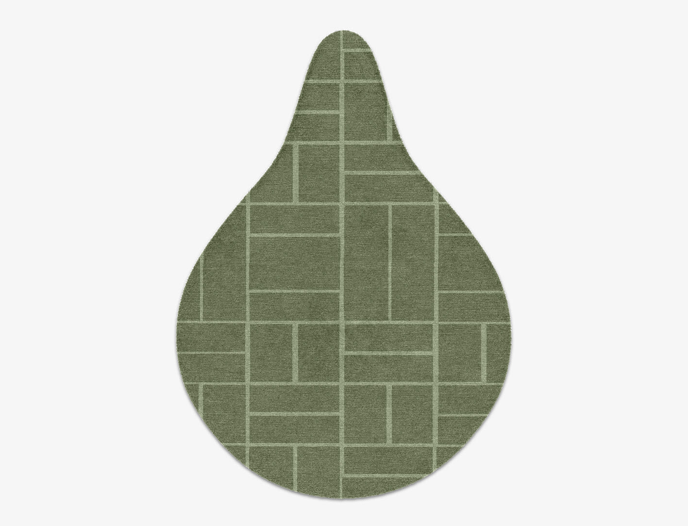 Kyle Geometric Drop Hand Knotted Tibetan Wool Custom Rug by Rug Artisan