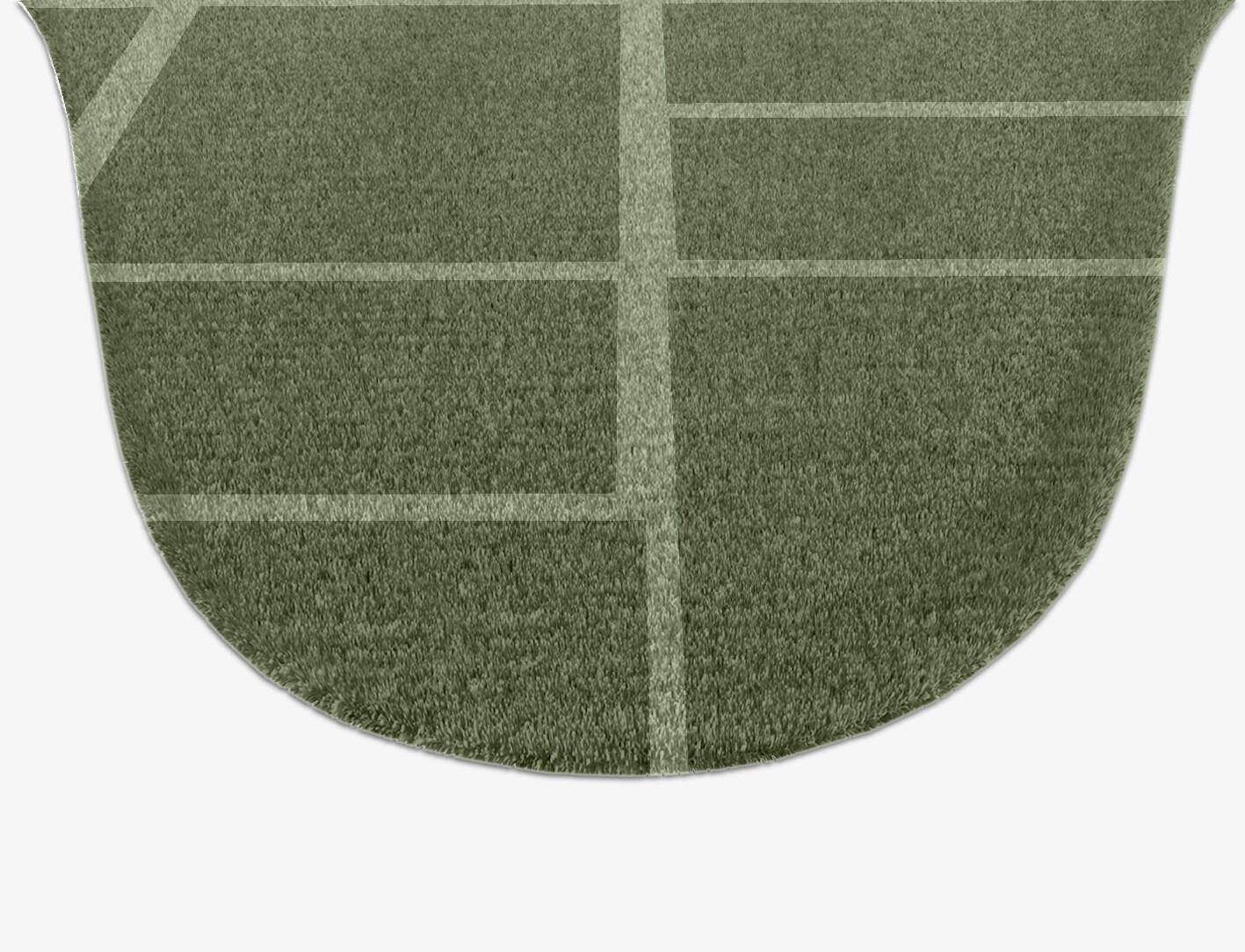Kyle Geometric Drop Hand Knotted Tibetan Wool Custom Rug by Rug Artisan