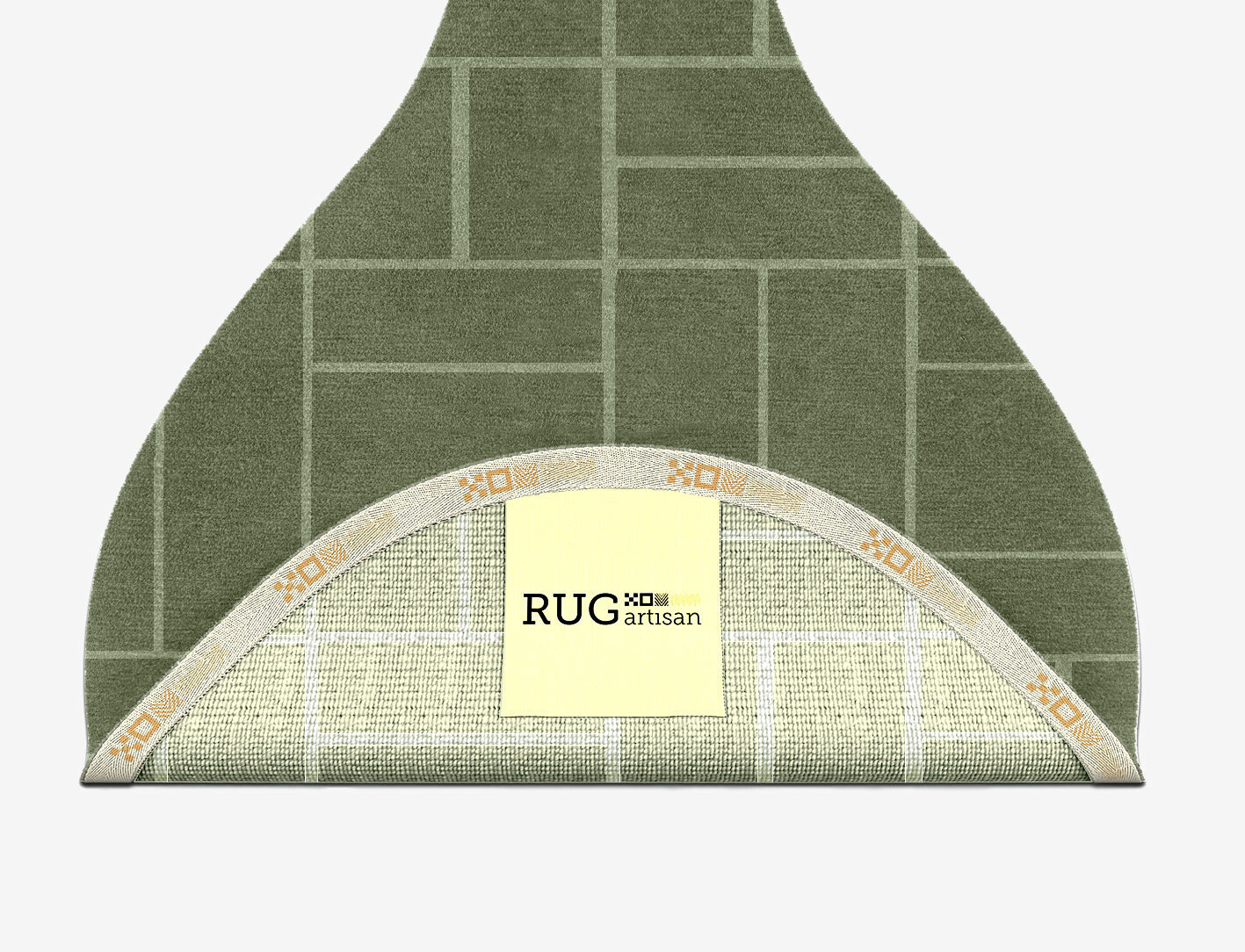 Kyle Geometric Drop Hand Knotted Tibetan Wool Custom Rug by Rug Artisan
