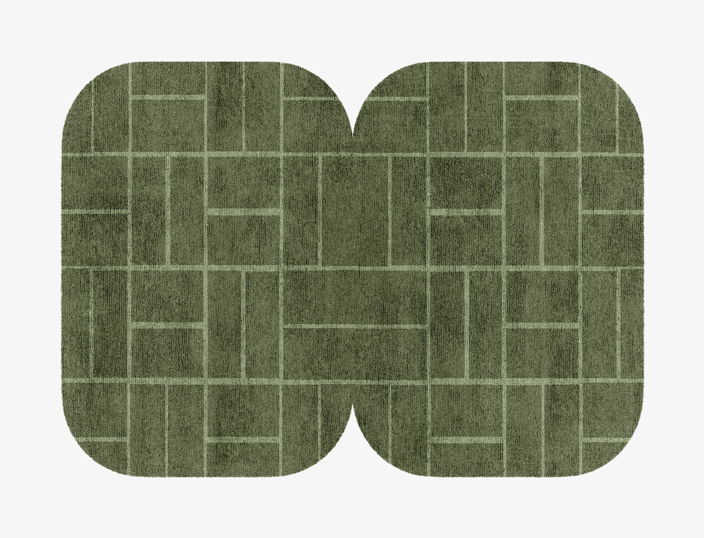 Kyle Geometric Eight Hand Knotted Bamboo Silk Custom Rug by Rug Artisan