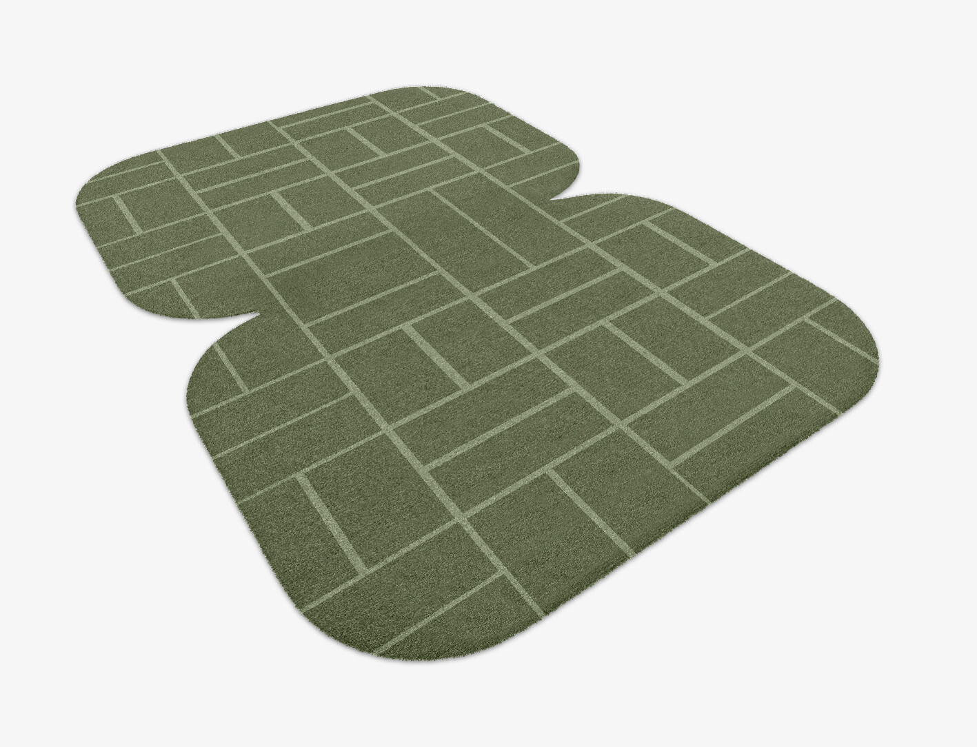 Kyle Geometric Eight Hand Knotted Tibetan Wool Custom Rug by Rug Artisan