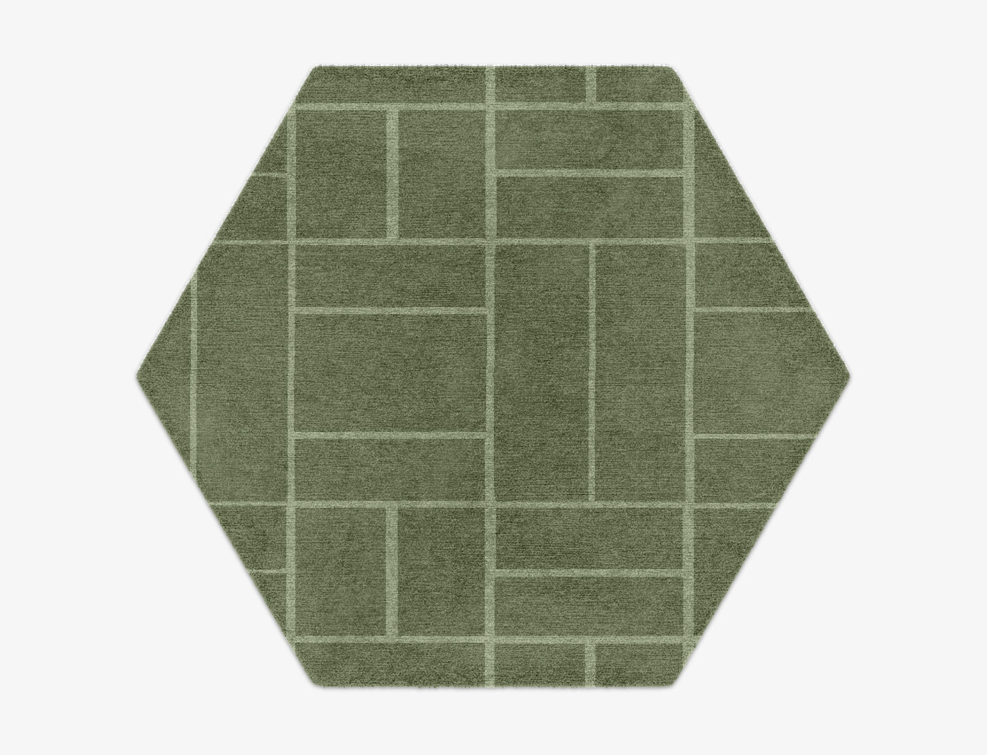 Kyle Geometric Hexagon Hand Knotted Tibetan Wool Custom Rug by Rug Artisan