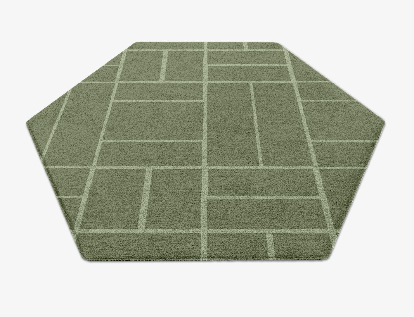 Kyle Geometric Hexagon Hand Knotted Tibetan Wool Custom Rug by Rug Artisan