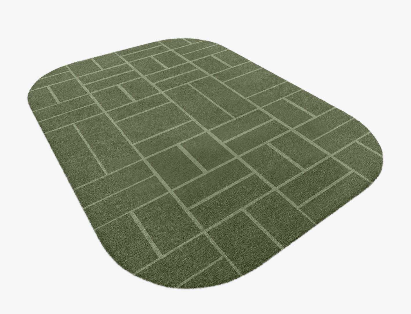 Kyle Geometric Oblong Hand Knotted Tibetan Wool Custom Rug by Rug Artisan