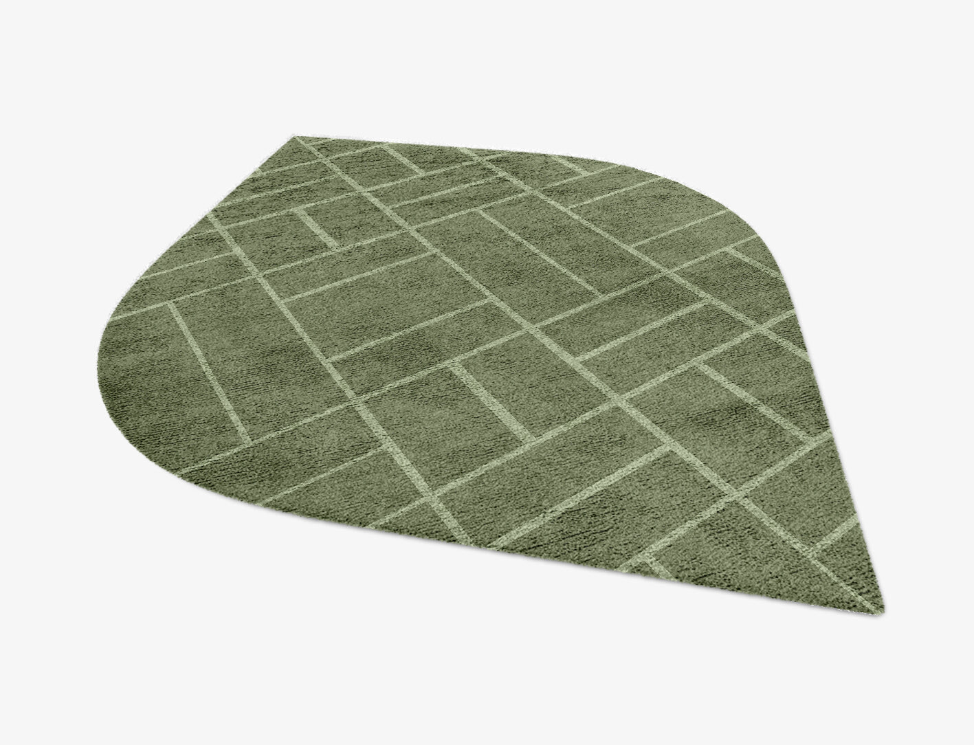 Kyle Geometric Ogee Hand Knotted Bamboo Silk Custom Rug by Rug Artisan