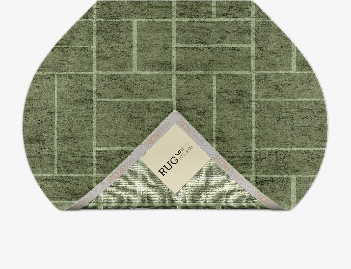 Kyle Geometric Ogee Hand Knotted Bamboo Silk Custom Rug by Rug Artisan