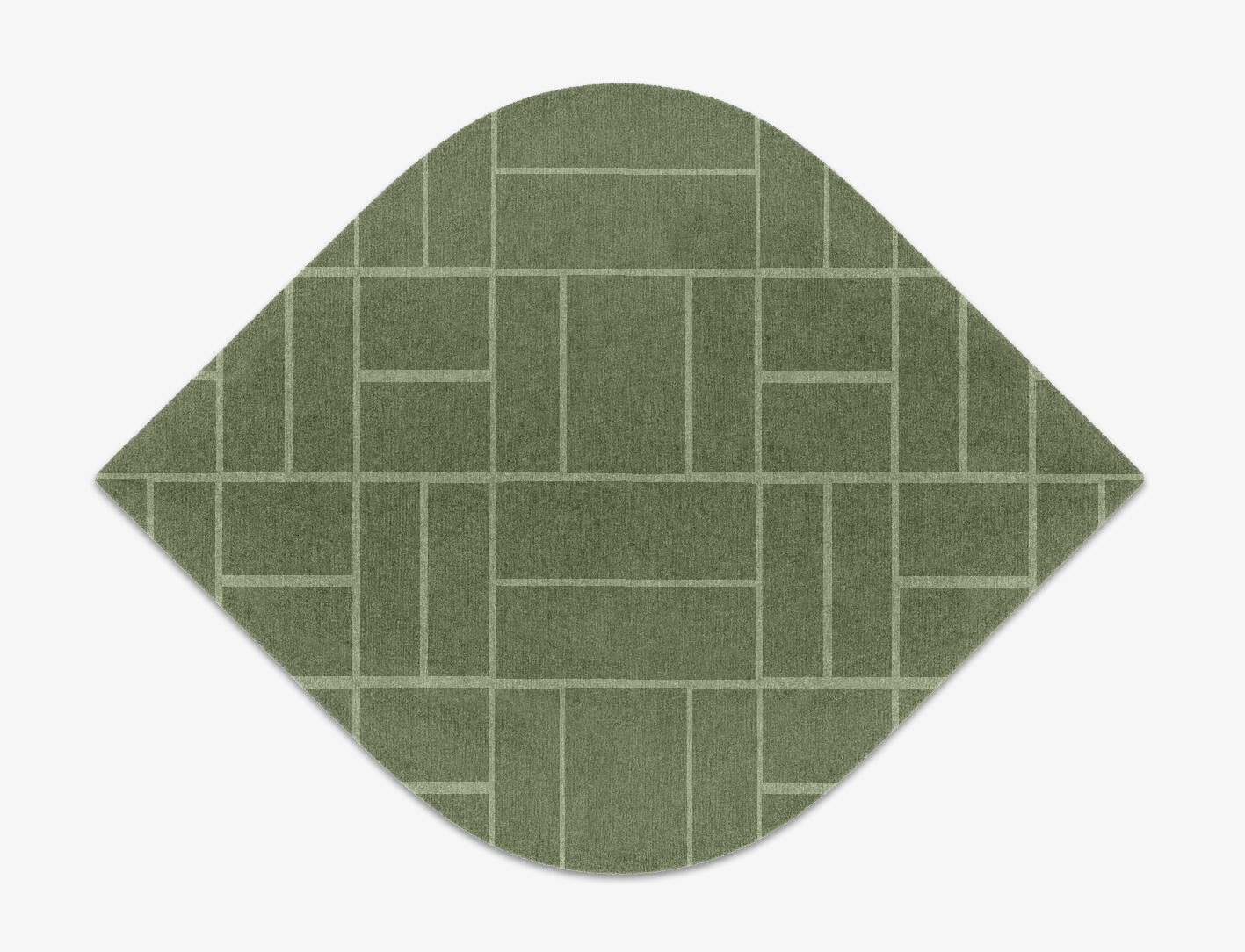 Kyle Geometric Ogee Hand Knotted Tibetan Wool Custom Rug by Rug Artisan