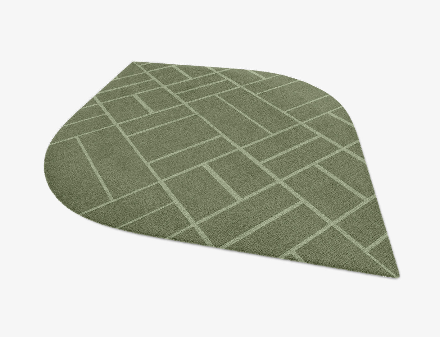Kyle Geometric Ogee Hand Knotted Tibetan Wool Custom Rug by Rug Artisan