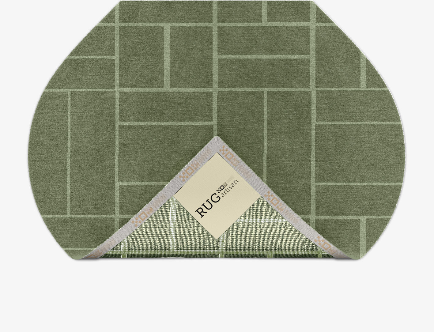 Kyle Geometric Ogee Hand Knotted Tibetan Wool Custom Rug by Rug Artisan