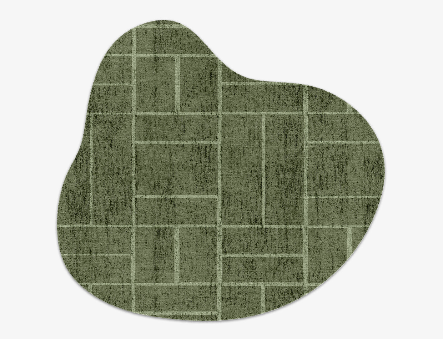 Kyle Geometric Splash Hand Knotted Bamboo Silk Custom Rug by Rug Artisan