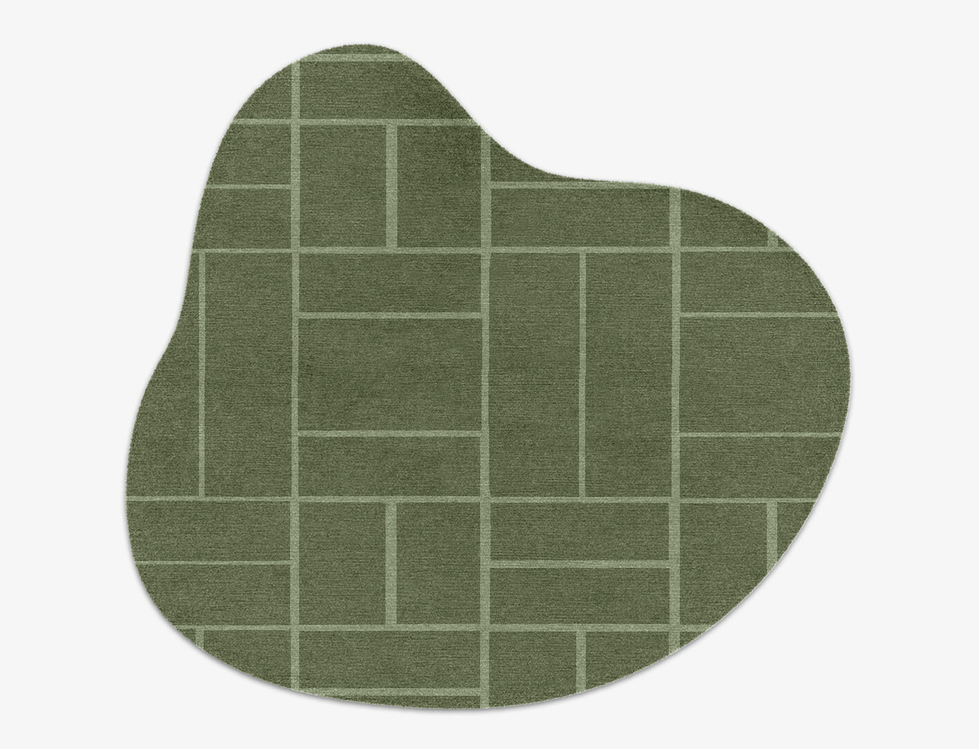 Kyle Geometric Splash Hand Knotted Tibetan Wool Custom Rug by Rug Artisan