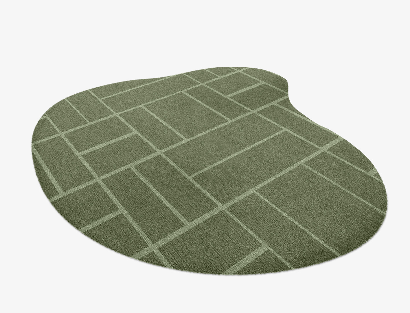 Kyle Geometric Splash Hand Knotted Tibetan Wool Custom Rug by Rug Artisan