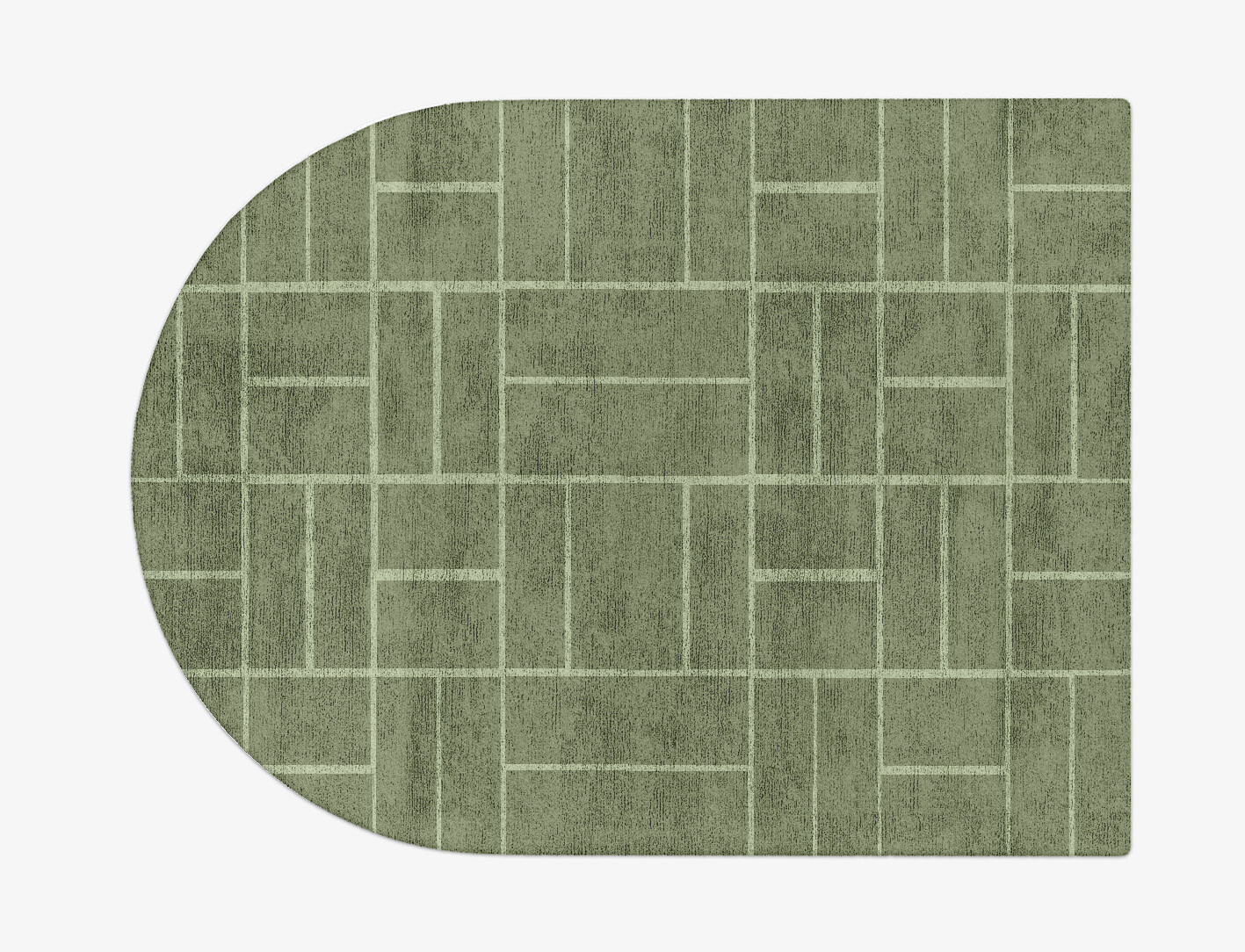 Kyle Geometric Arch Hand Tufted Bamboo Silk Custom Rug by Rug Artisan