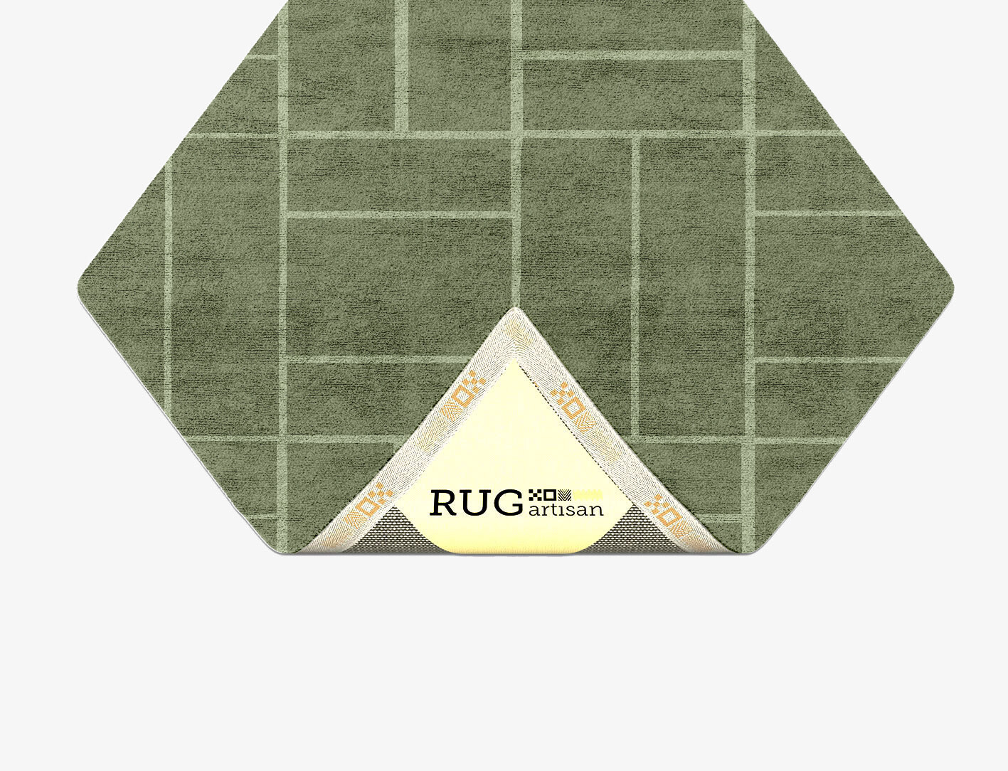 Kyle Geometric Diamond Hand Tufted Bamboo Silk Custom Rug by Rug Artisan