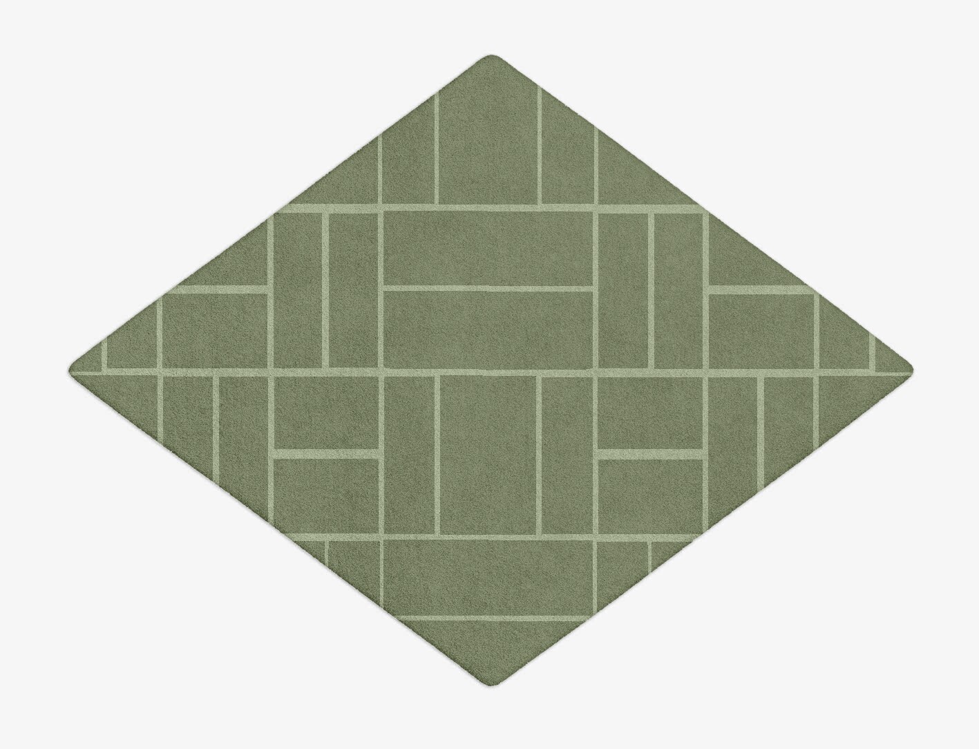 Kyle Geometric Diamond Hand Tufted Pure Wool Custom Rug by Rug Artisan