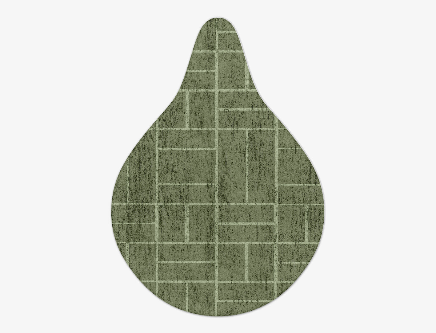 Kyle Geometric Drop Hand Tufted Bamboo Silk Custom Rug by Rug Artisan