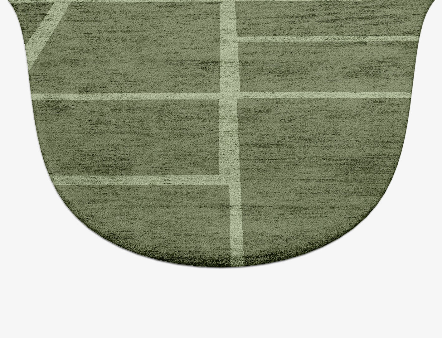 Kyle Geometric Drop Hand Tufted Bamboo Silk Custom Rug by Rug Artisan
