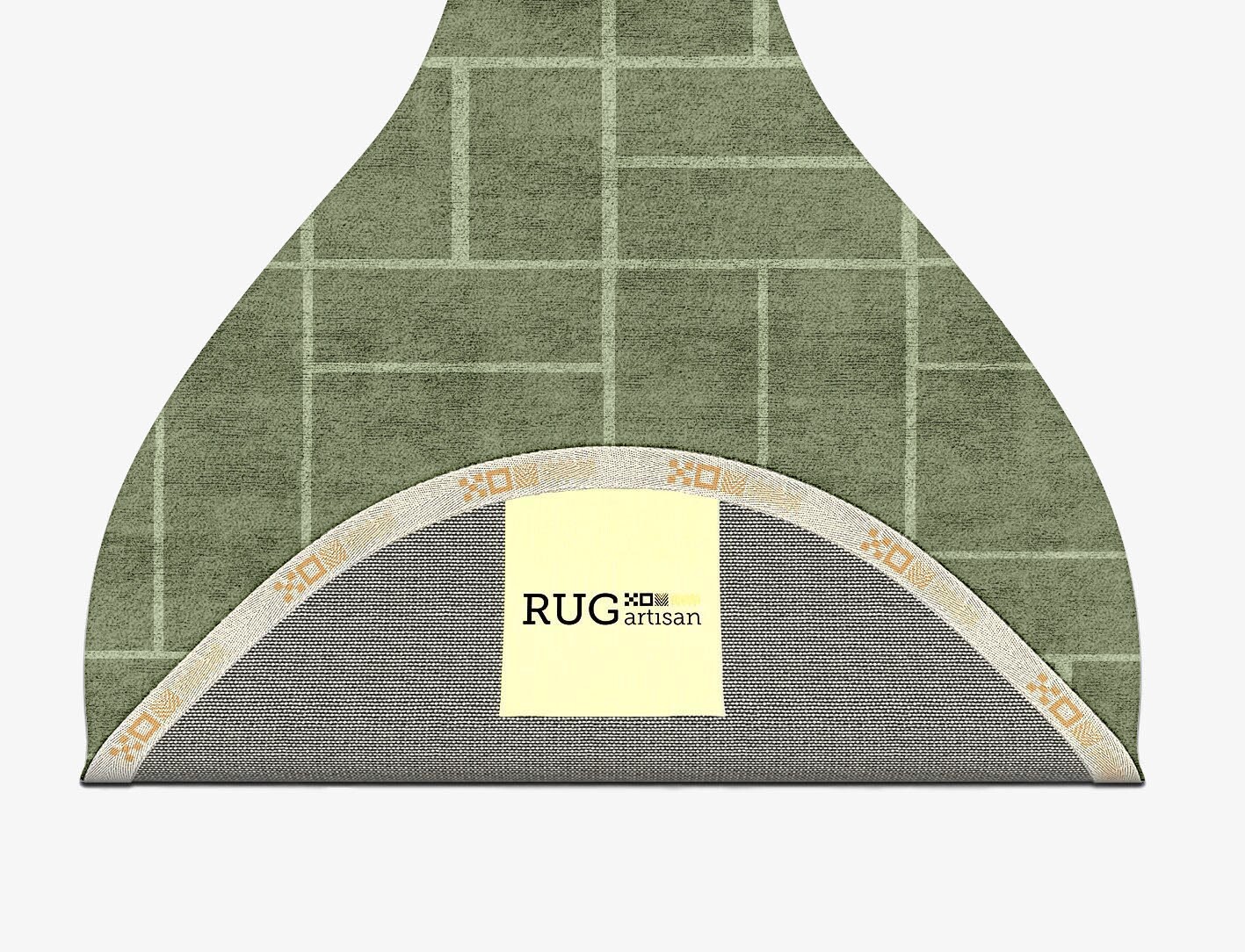 Kyle Geometric Drop Hand Tufted Bamboo Silk Custom Rug by Rug Artisan